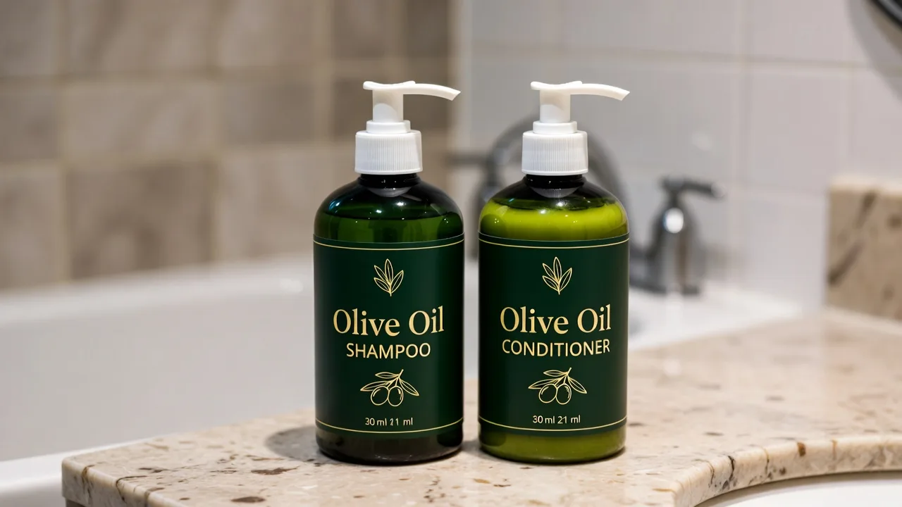 Olive oil shampoo and conditioner